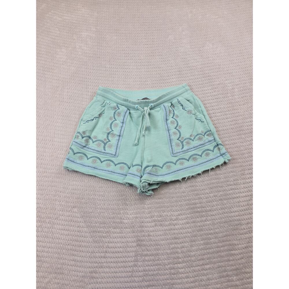 Anthropologie Shorts Womens XS Marka Embroidered High Rise Lounge Casual